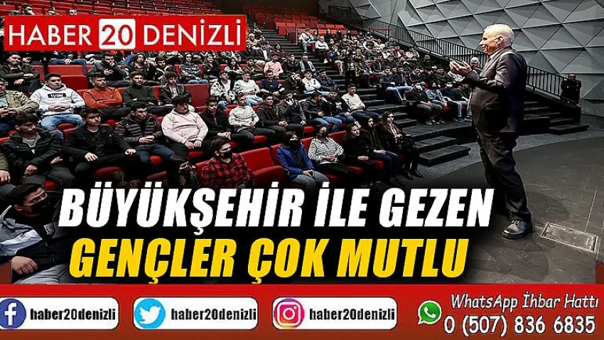 Büyükşehir ile gezen gençler çok mutlu