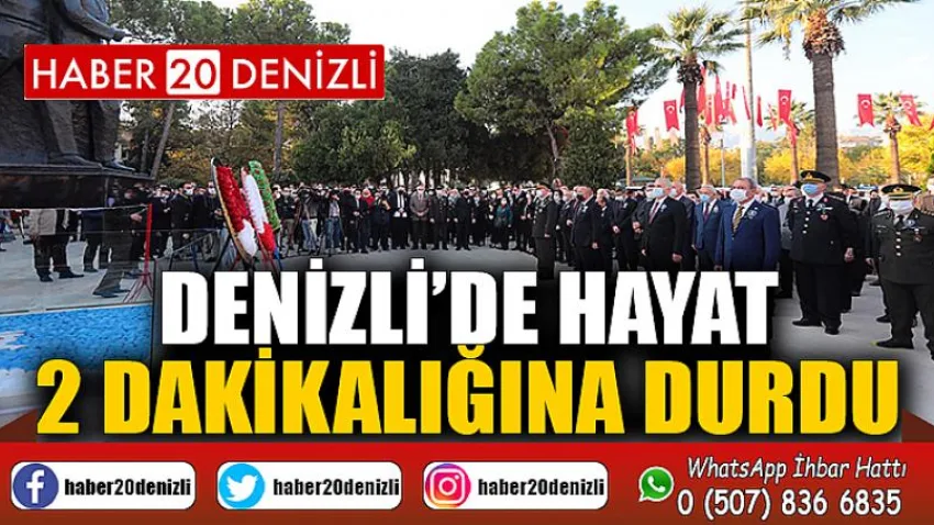 Denizli’de hayat 2 dakikalığına durdu