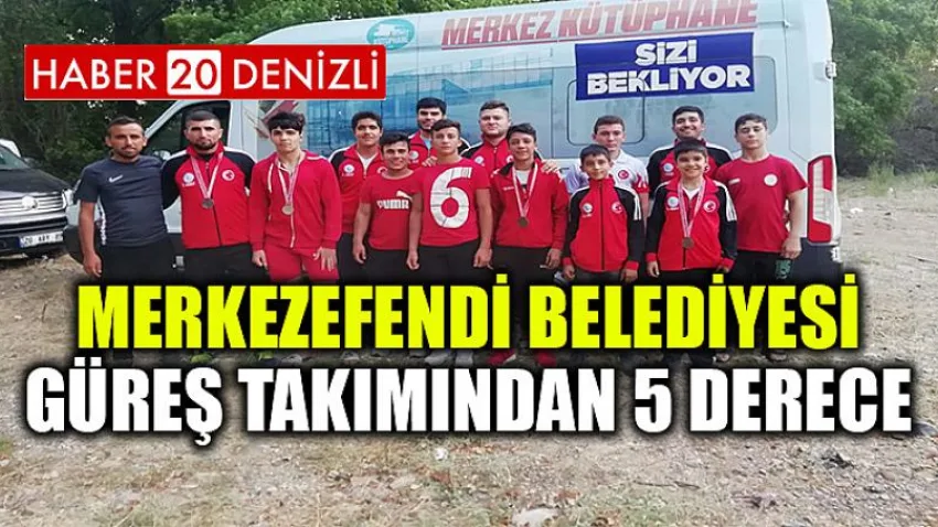 Merkezefendi Belediyesi Güreş Takımından 5 Derece
