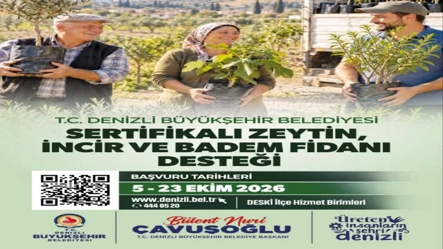 Zeytin, incir ve badem fidanı desteği için başvurular devam ediyor