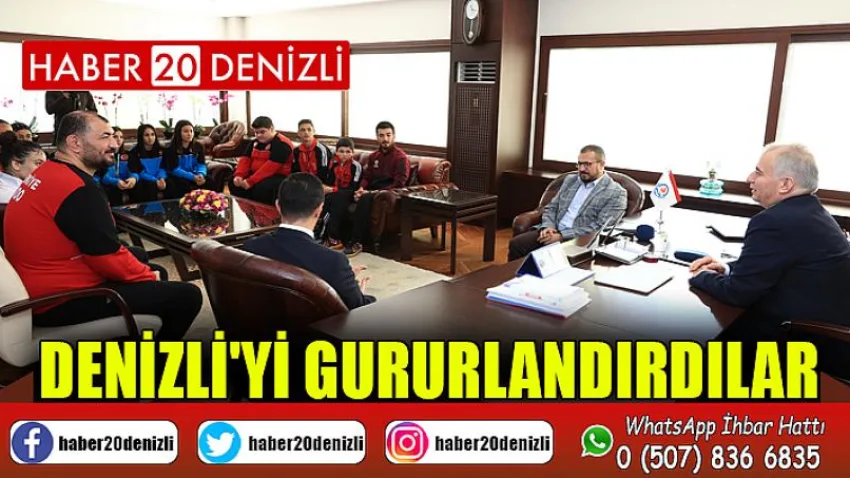 Denizli'yi gururlandırdılar