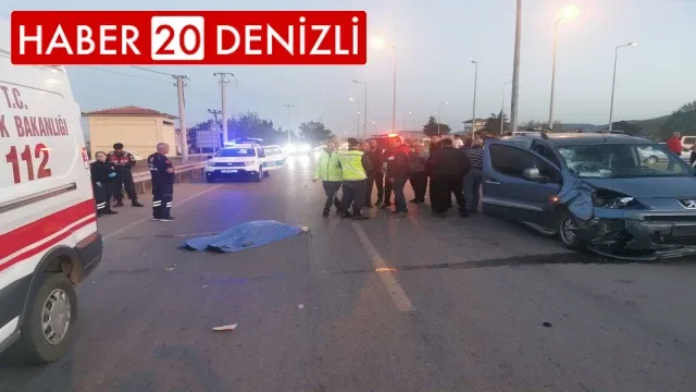 Otomobil ile çarpışan motosiklet sürücüsü hayatını kaybetti