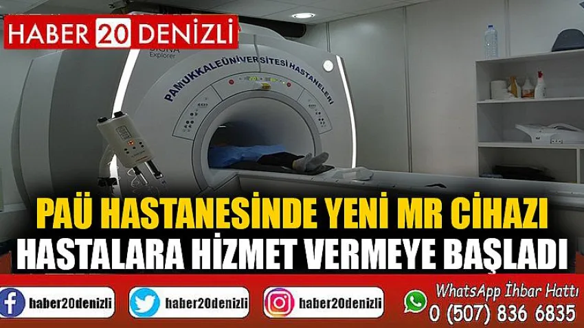 PAÜ Hastanesinde yeni MR cihazı hastalara hizmet vermeye başladı
