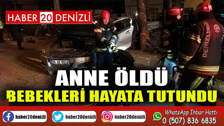 Anne öldü bebekleri hayata tutundu