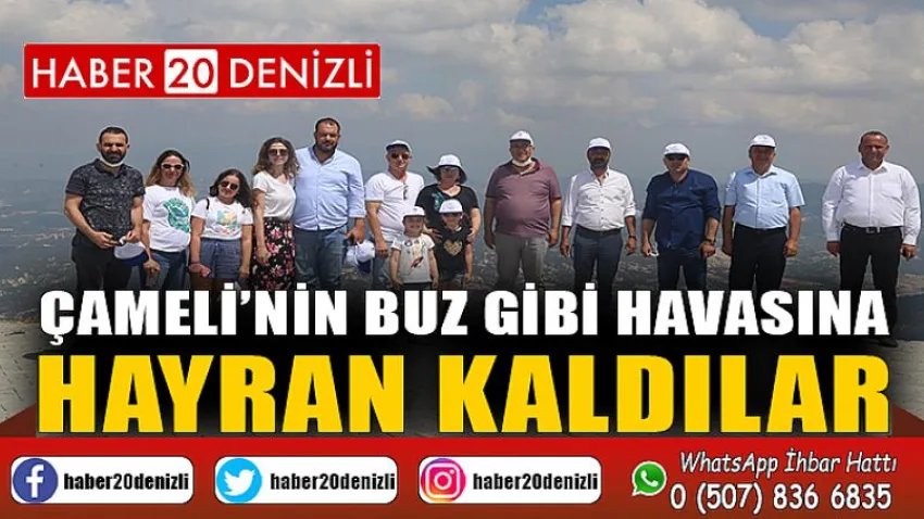 Çameli'nin Buz Gibi Havasına Hayran Kaldılar