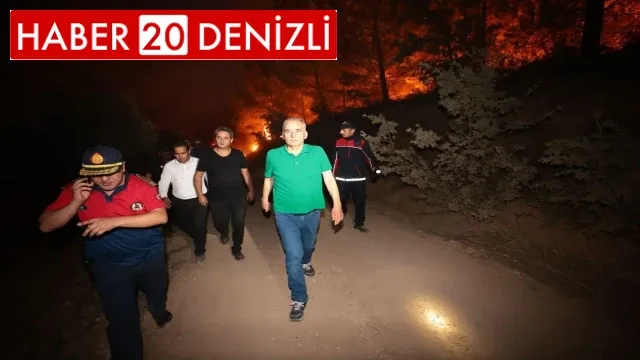 Başkan Zolan yangın bölgesinde