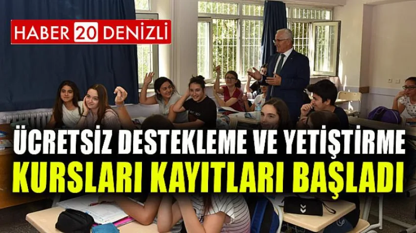 Ücretsiz Destekleme ve Yetiştirme Kursları Kayıtları Başladı