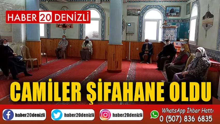 Camiler şifahane oldu