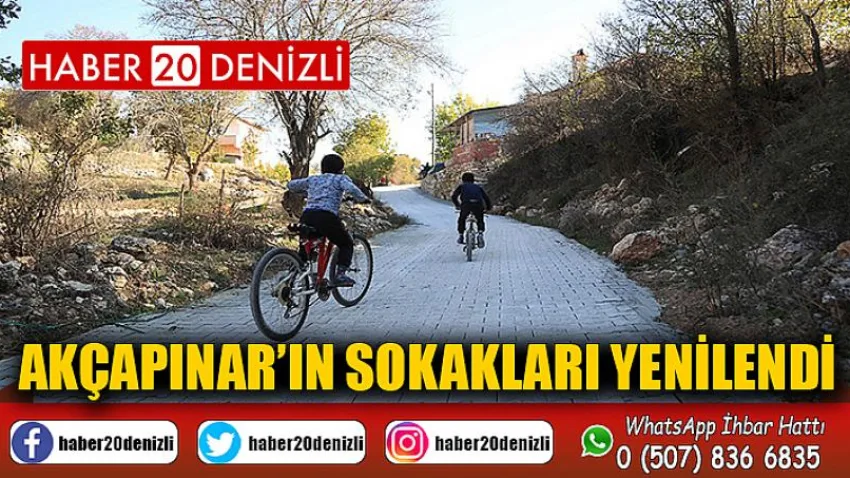 Akçapınar’ın sokakları yenilendi