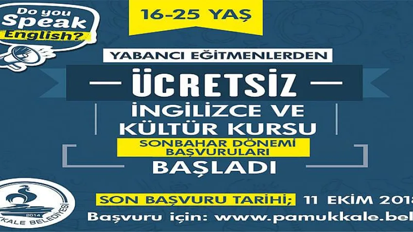 İngilizce Kurslarına Başvurular Başladı
