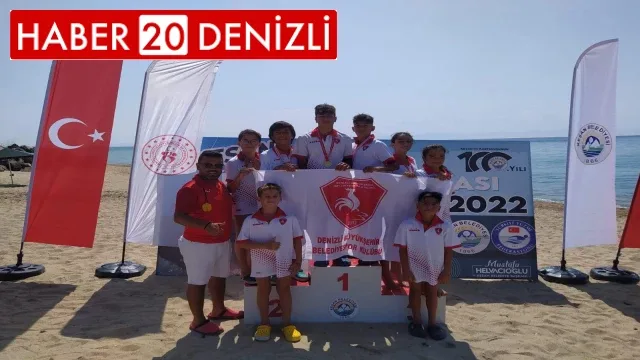 Denizlili sporcular, Açık Su Yüzme Şampiyonası’nda madalyalarla döndü