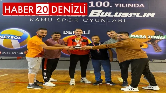 Çameli Belediyesi, Kamu Spor Oyunları Turnuvasında 3. oldu