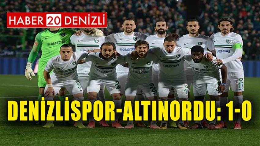 Denizlispor-Altınordu: 1-0