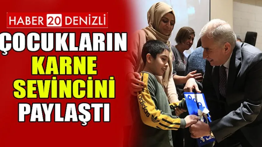 Başkan Osman Zolan, çocukların karne sevincini paylaştı