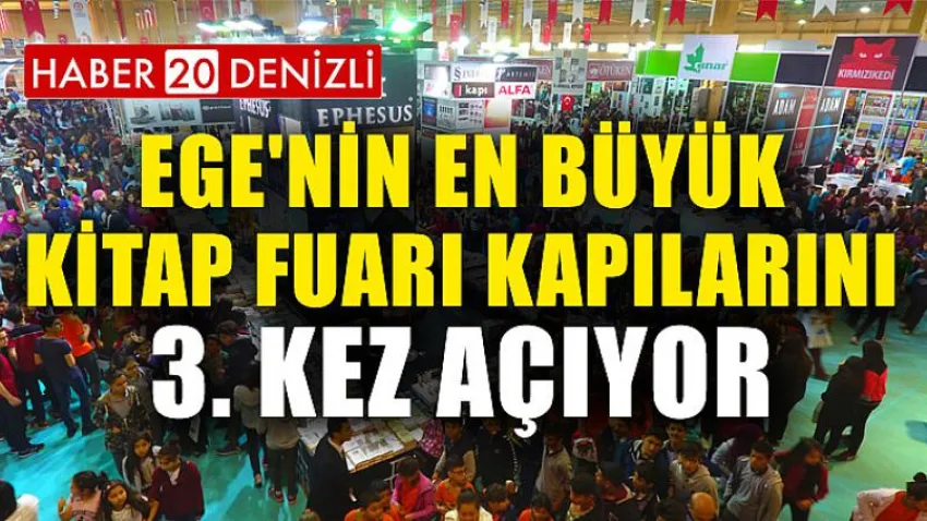 Ege'nin en büyük kitap fuarı kapılarını 3. kez açıyor