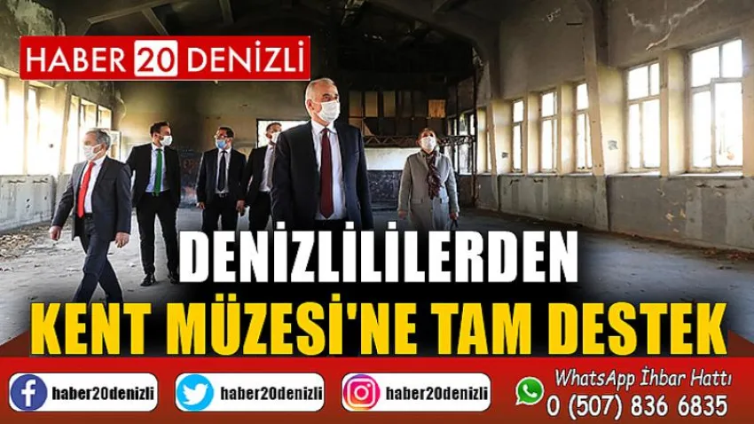Denizlililerden Kent Müzesi'ne tam destek