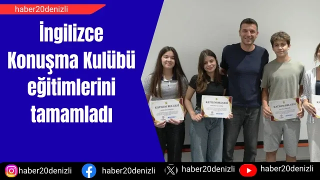 İngilizce Konuşma Kulübü eğitimlerini tamamladı