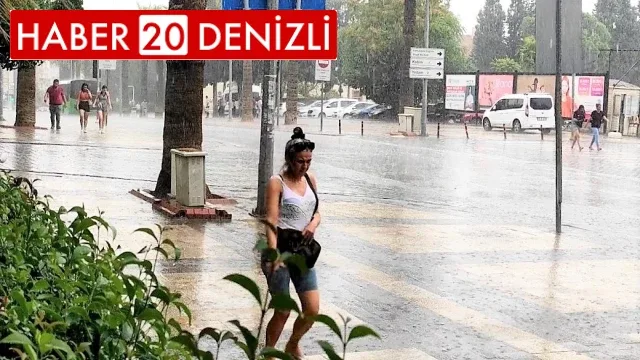 Denizli’de akşam saatlerinden itibaren kuvvetli yağış bekleniyor