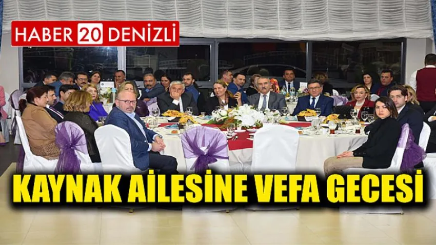 Kaynak Ailesine Vefa Gecesi