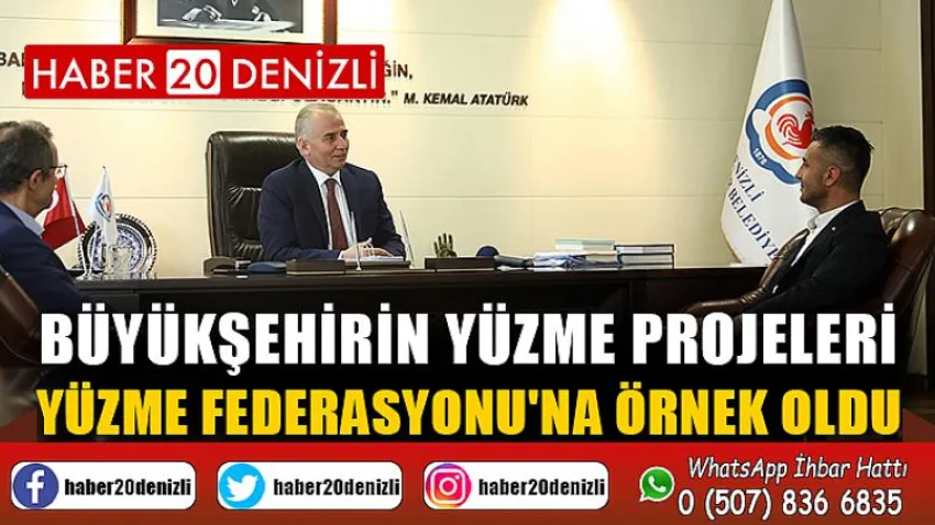 Büyükşehirin yüzme projeleri Yüzme Federasyonu'na örnek oldu