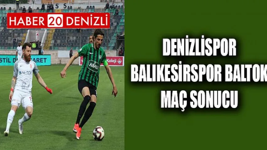 Denizlispor- Balıkesirspor Baltok Maç Sonucu
