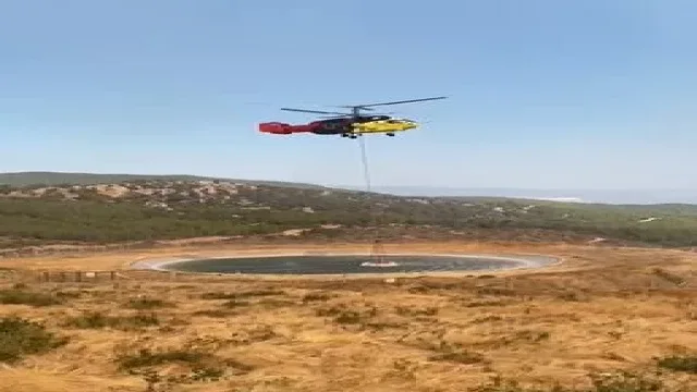 Buldan yangın göletlerinde su azaldı