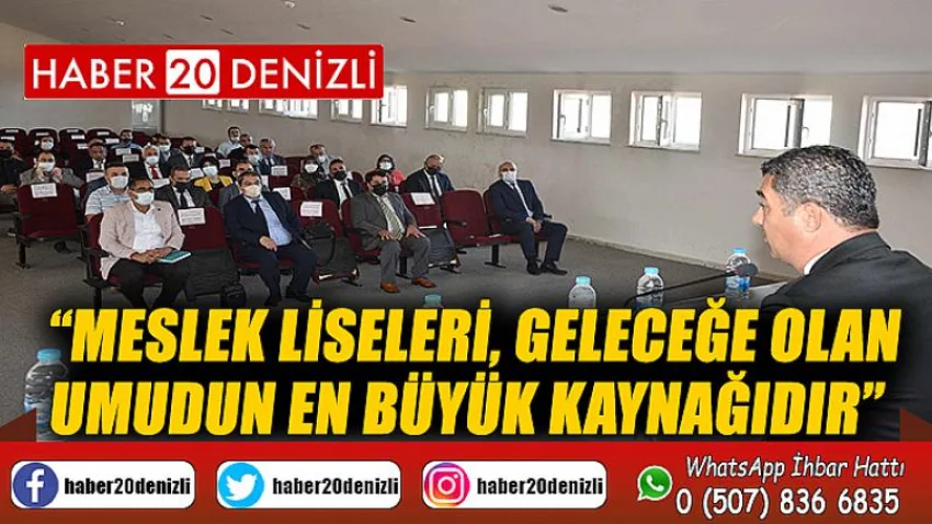 Meslek liseleri, geleceğe olan umudun en büyük kaynağıdır