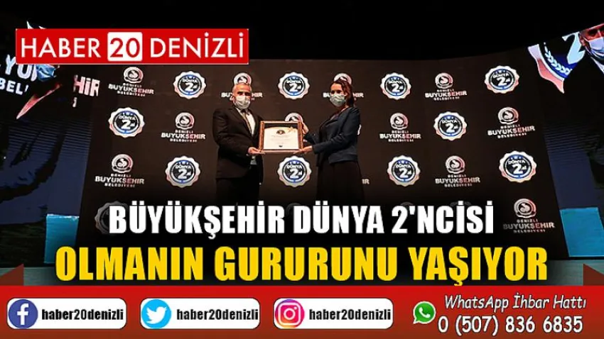 Büyükşehir Dünya 2'ncisi olmanın gururunu yaşıyor