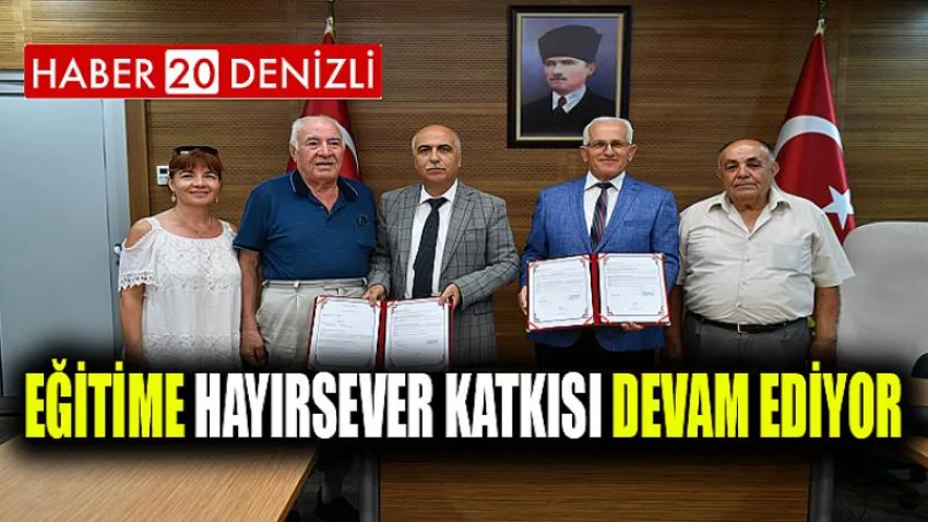 Eğitime Hayırsever Katkısı Devam Ediyor