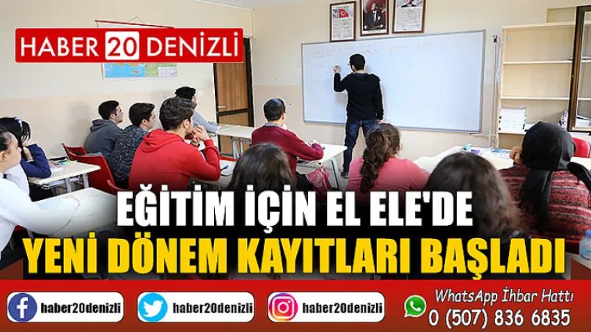 Eğitim İçin El Ele'de yeni dönem kayıtları başladı