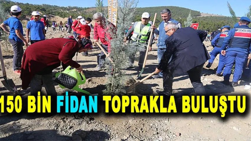 150 Bin Fidan Toprakla Buluştu