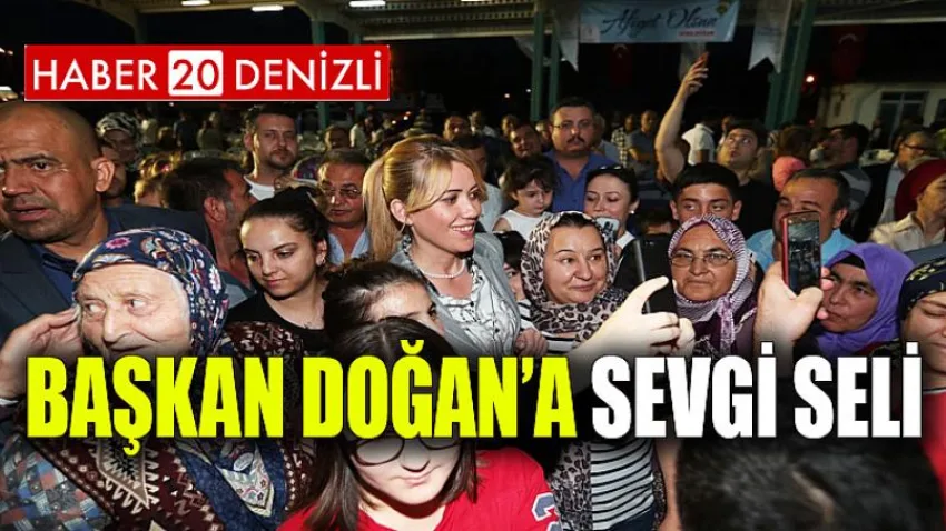 Başkan Doğan’a Sevgi Seli