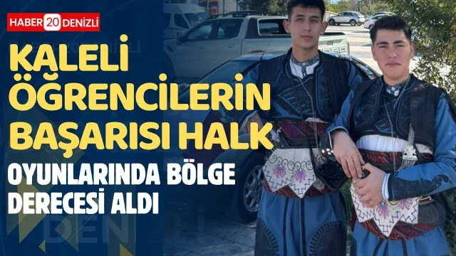 Kaleli öğrenciler halk oyunlarında bölge derecesi aldı