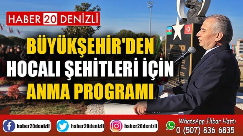 Büyükşehir'den Hocalı şehitleri için anma programı