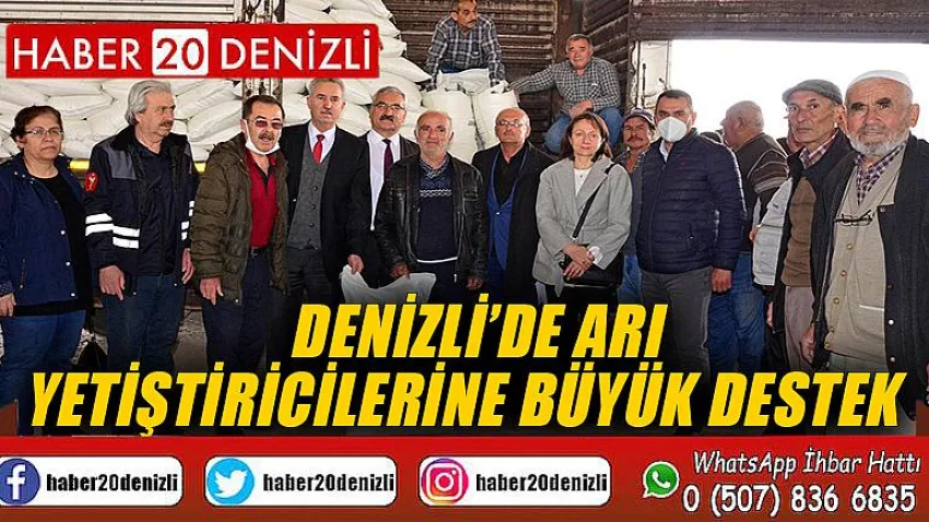 Denizli’de Arı Yetiştiricilerine Büyük Destek