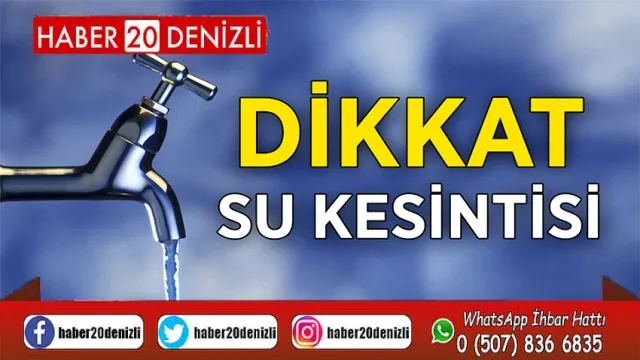 Muhtelif mahallelerde su kesintisi