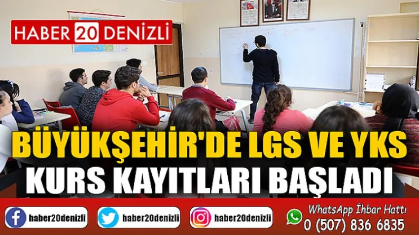 Büyükşehir'de LGS ve YKS kurs kayıtları başladı