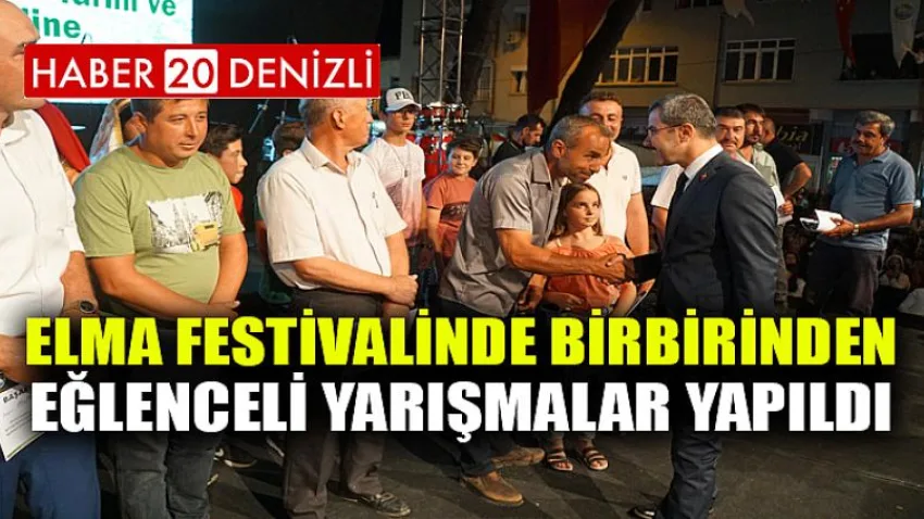Elma Festivalinde Birbirinden Eğlenceli Yarışmalar Yapıldı