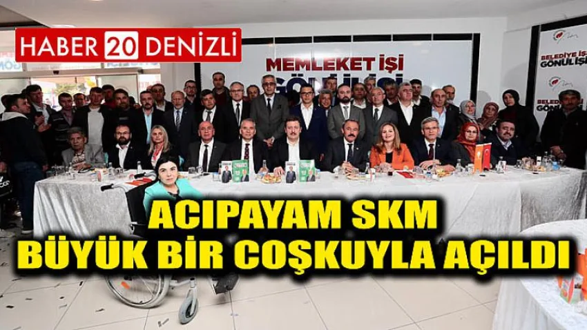 Acıpayam Skm Büyük Bir Coşkuyla Açıldı