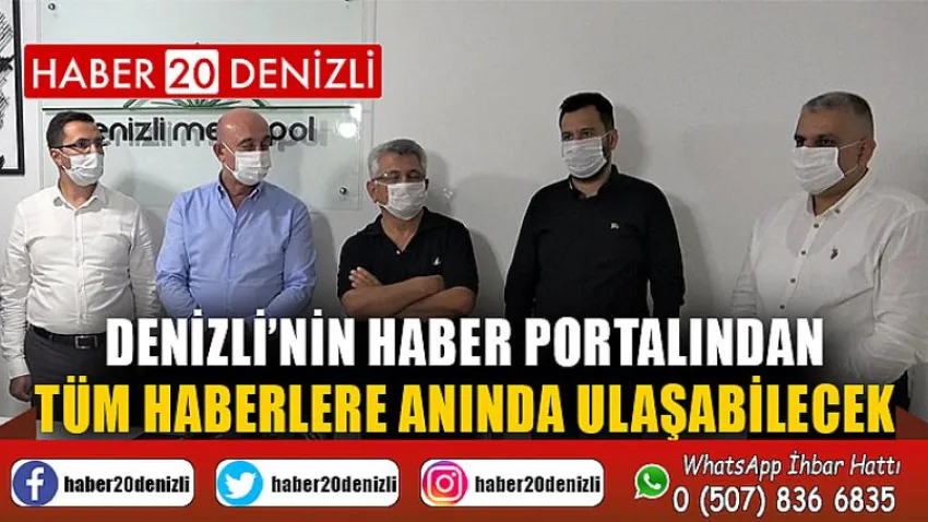 Denizli’nin haber portalından tüm haberlere anında ulaşabilecek