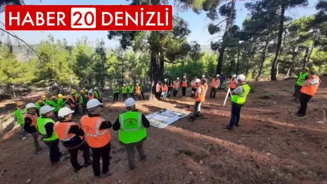 Çal Orman İşletme Müdürlüğünde işletme ve pazarlama tatbikatı yapıldı