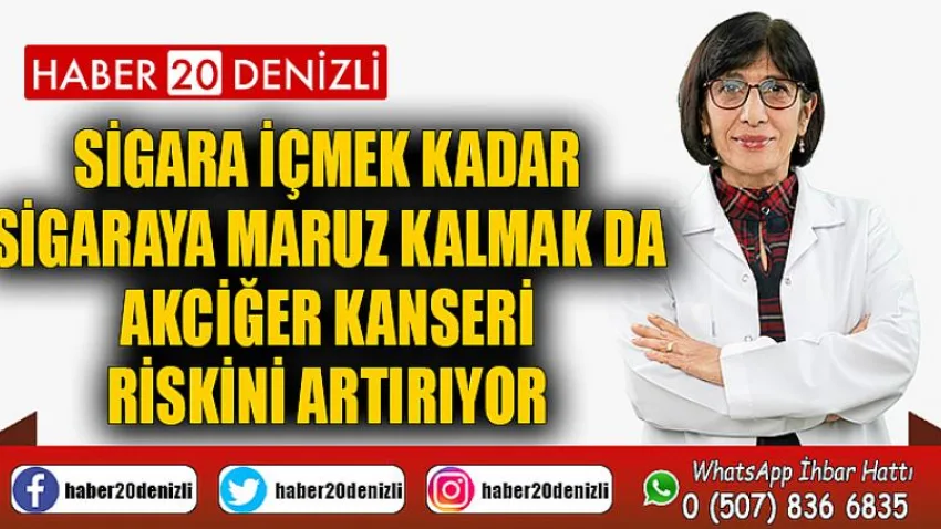 Sigara içmek kadar sigaraya maruz kalmak da akciğer kanseri riskini artırıyor