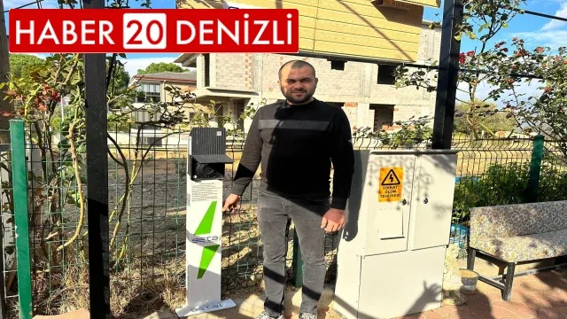 Buldan’a ilk araç şarj istasyonu kuruldu