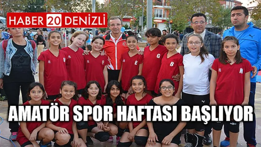 Amatör Spor Haftası Başlıyor