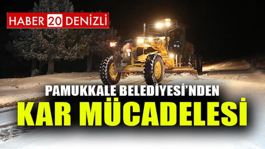 Pamukkale Belediyesi’nden Kar Mücadelesi