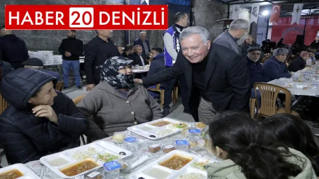 Honaz Belediyesi mahalle iftarlarında hemşehrileriyle buluşmaya devam ediyor