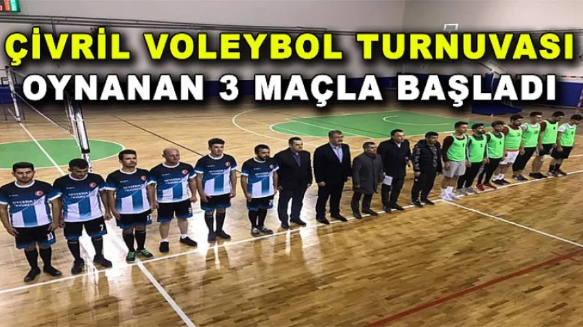 Çivril Voleybol Turnuvası Oynanan Üç Maçla Başladı