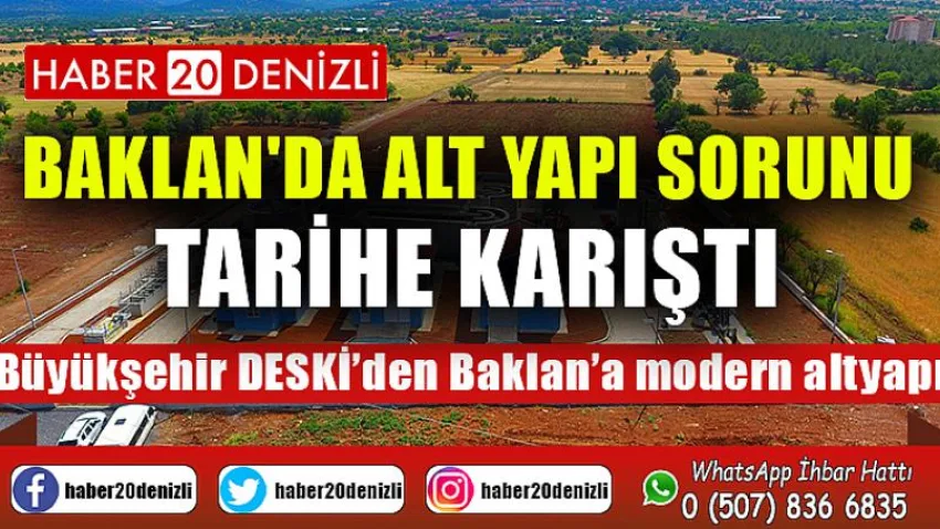 Baklan'da Alt Yapı Sorunu Tarihe Karıştı