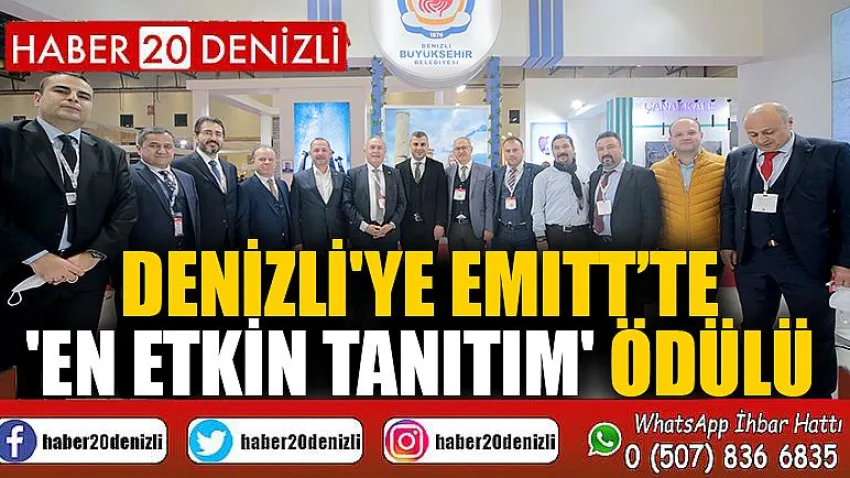 Denizli'ye EMITT’te 'En Etkin Tanıtım' ödülü
