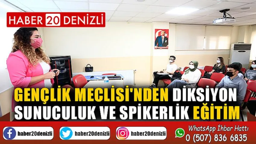 Gençlik Meclisi'nden diksiyon, sunuculuk ve spikerlik eğitimi